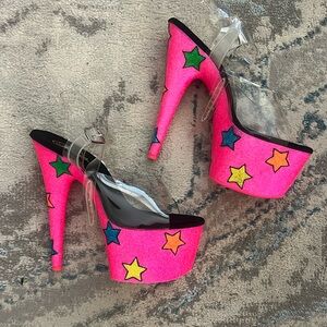 Custom Pleaser brand heels size 9 with 7 inch heel